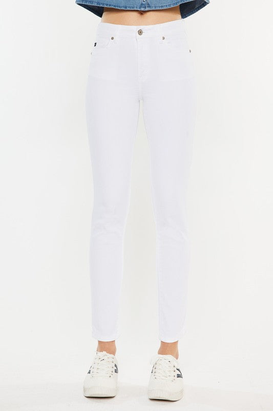 Kan Can High Rise Ankle Skinny Jeans