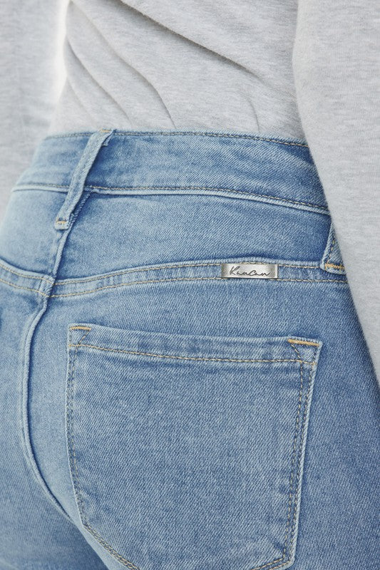 Kan Can Mid Rise Capri Jean Pants