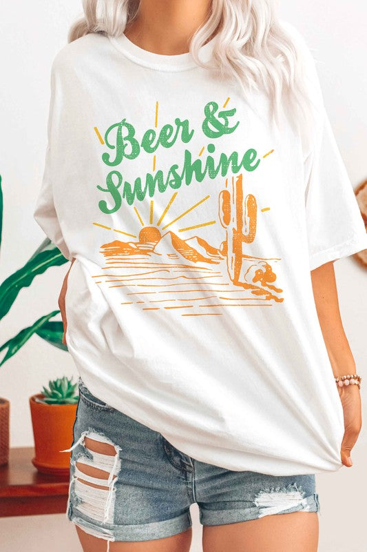 BEER & SUNSHINE GRAPHIC TEE