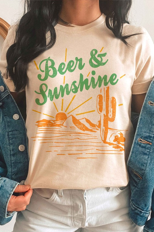 BEER & SUNSHINE GRAPHIC TEE