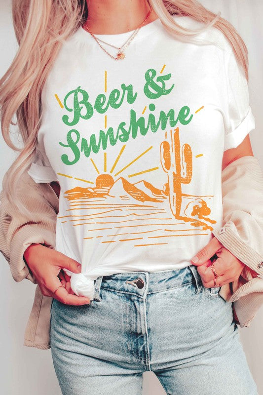 BEER & SUNSHINE GRAPHIC TEE