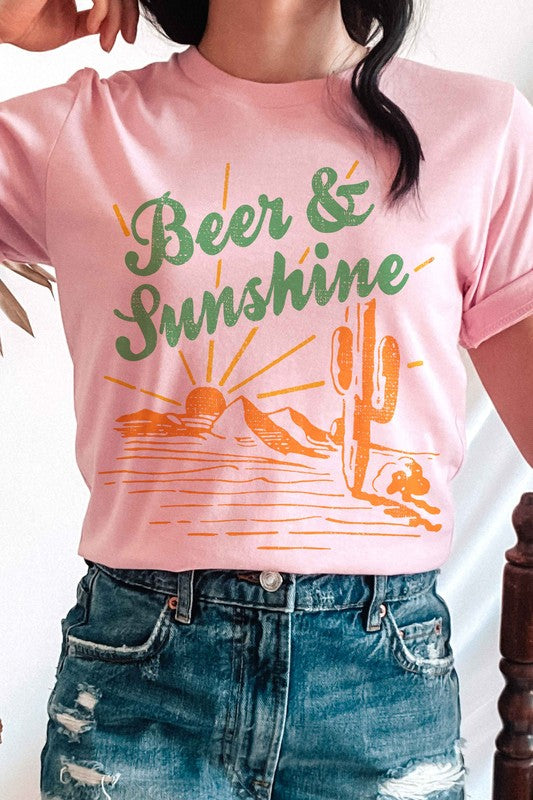 BEER & SUNSHINE GRAPHIC TEE