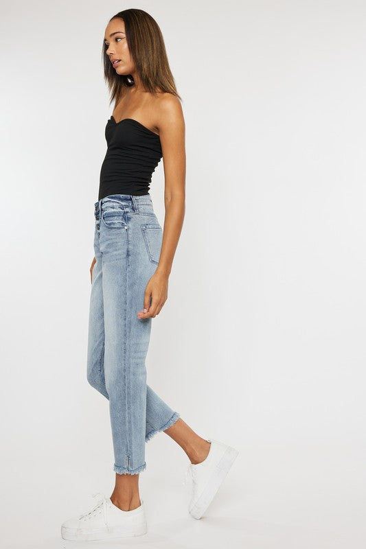 Kan Can High Rise Straight Fit Jeans