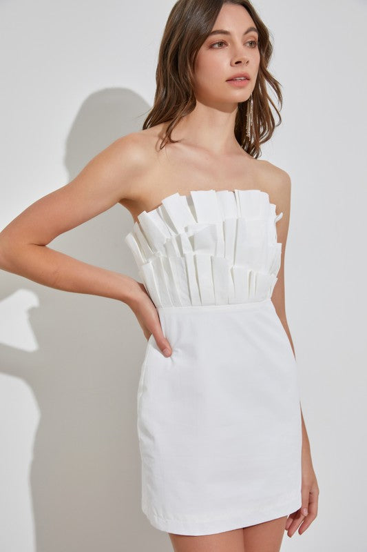 DO + BE COLLECTION Off Shoulder Ruffle Dress