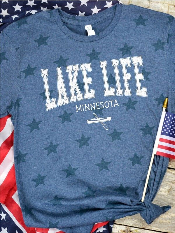 Stars Lake Life Minnesota Graphic Tee