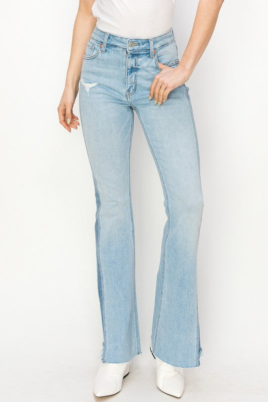 ARTEMIS VINTAGE HIGH RISE BOOT CUT W/COLOR PANEL JEANS