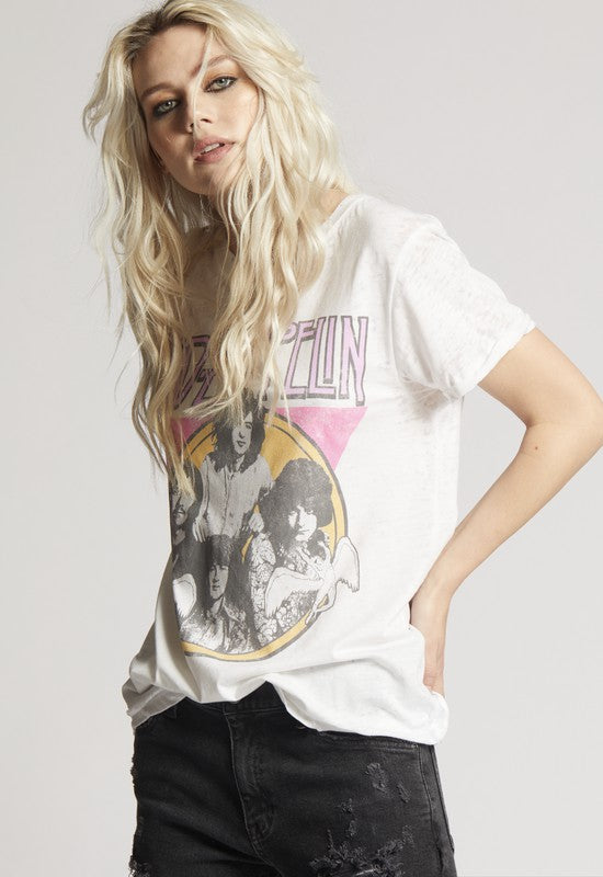 RECYCLED KARMA Led Zeppelin Fitted Band Tee