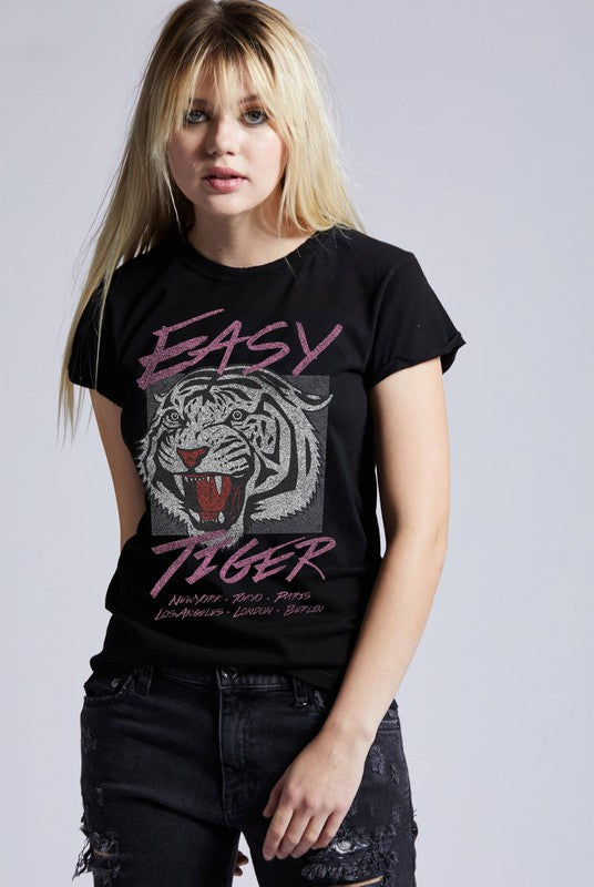 RECYCLED KARMA Easy Tiger Around the World Vintage Tee
