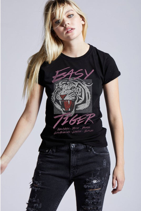 RECYCLED KARMA Easy Tiger Around the World Vintage Tee