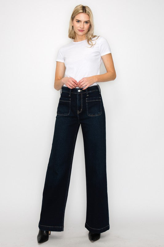 ARTEMIS VINTAGE HIGH RISE WIDE LEG JEANS