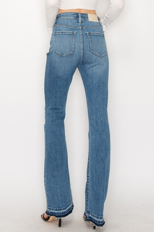 ARTEMIS VINTAGE HIGH RISE SKINNY BOOTCUT WITH RELEASE HEM JEANS