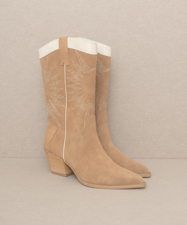 OASIS SOCIETY Halle Paneled Cowboy Boots