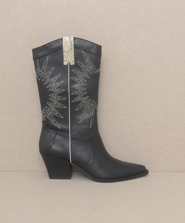 OASIS SOCIETY Halle Paneled Cowboy Boots