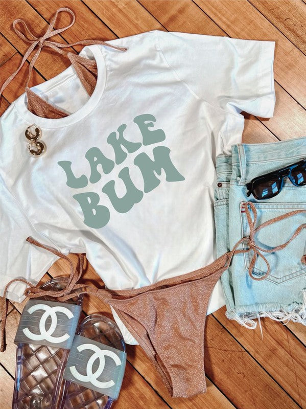 Wavy Lake Bum Graphic Tee