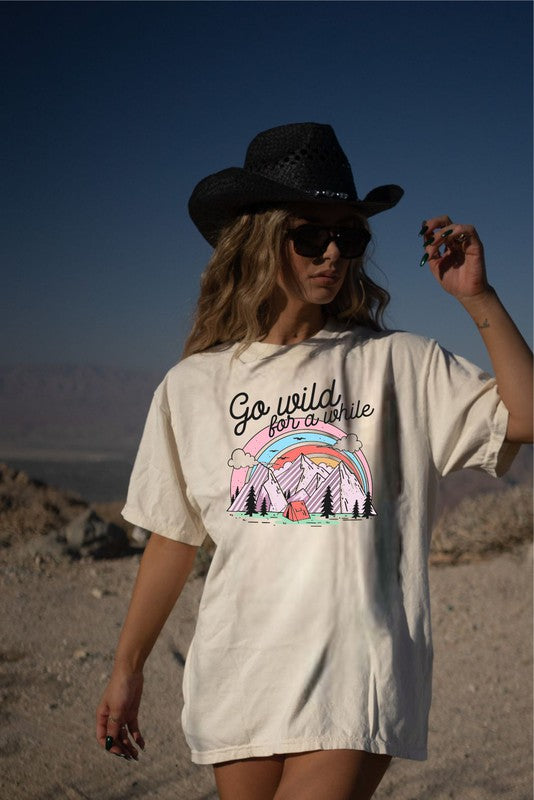 Go Wild For Awhile Graphic Boutique Tee Shirt Plus Size