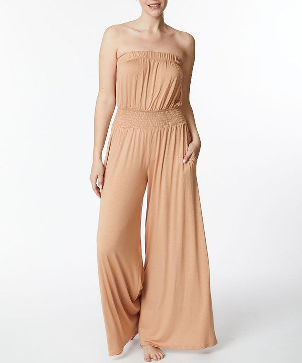 FABINA BAMBOO Strapless Jumpsuit