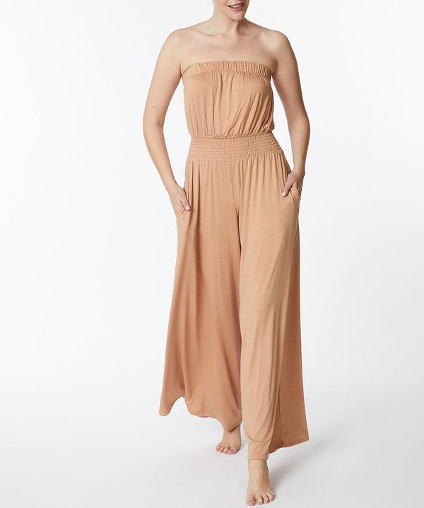 FABINA BAMBOO Strapless Jumpsuit