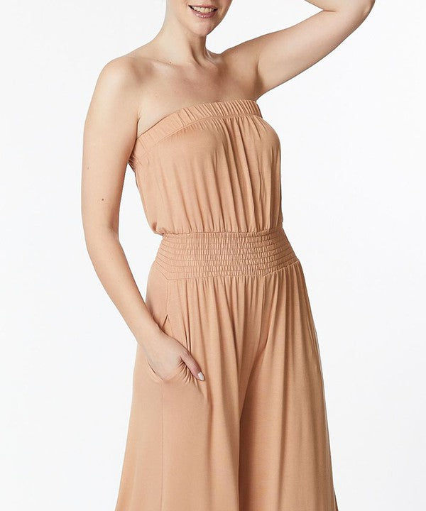 FABINA BAMBOO Strapless Jumpsuit