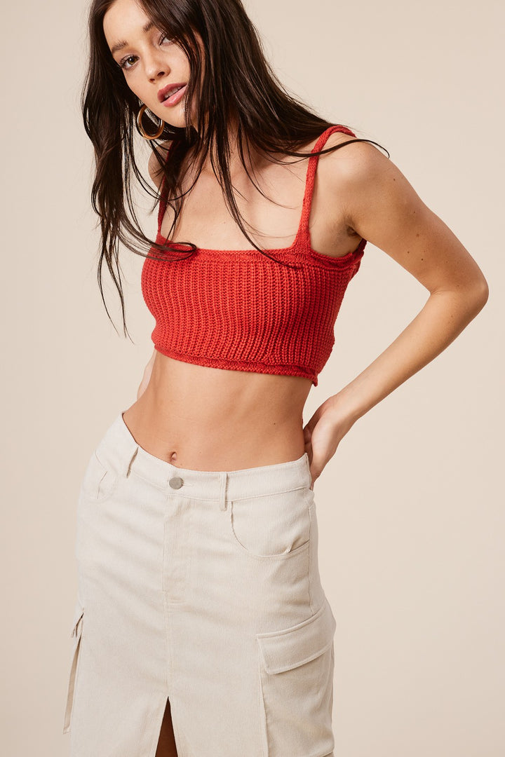 Cruz Tie Up Back Sweater Top - Boho Soho