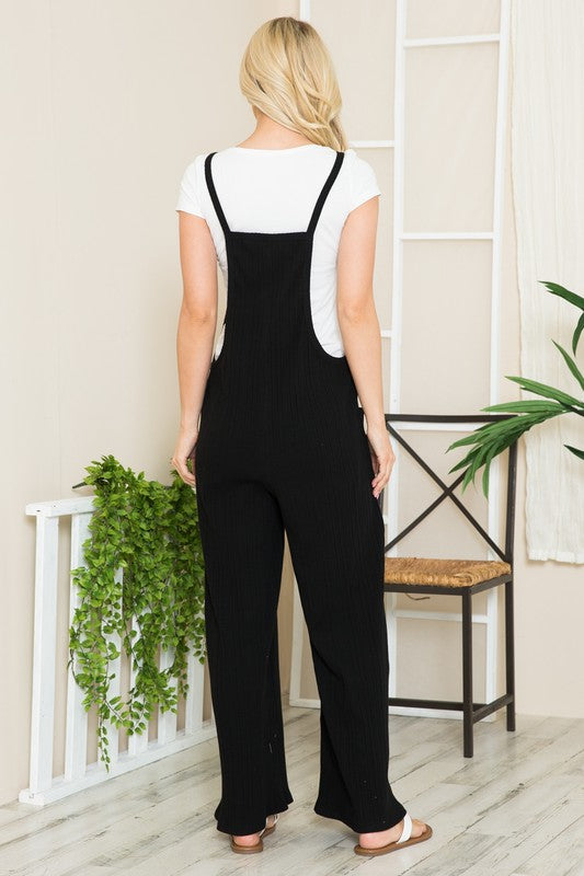 Orange Farm Clothing Wide Leg Premium Cotton Rib Overalls