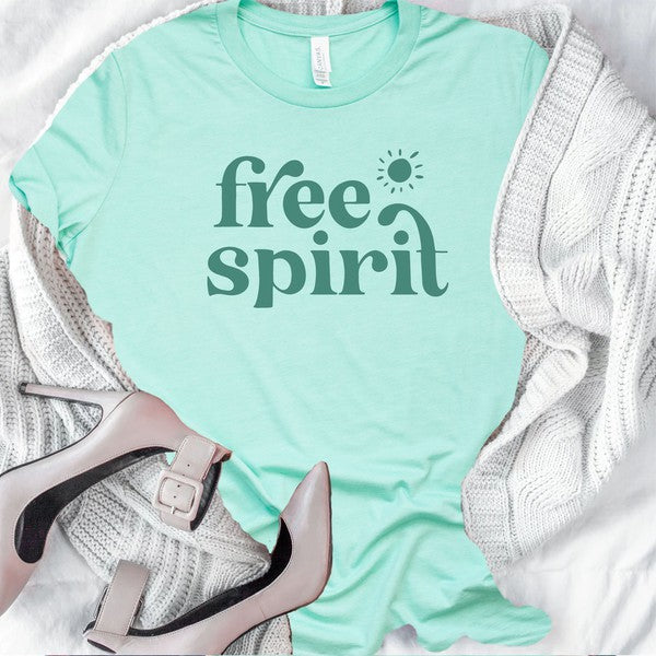 Free Spirit Crewneck Graphic Tee Plus Size