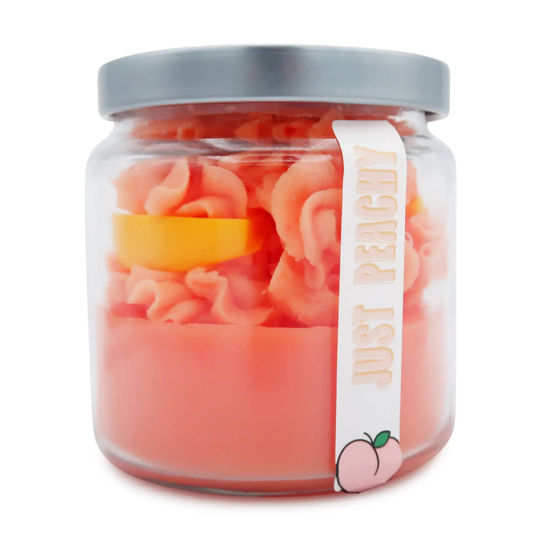 Winding Wick Candles - 11oz. Just Peachy Dessert Candle - Boho Soho