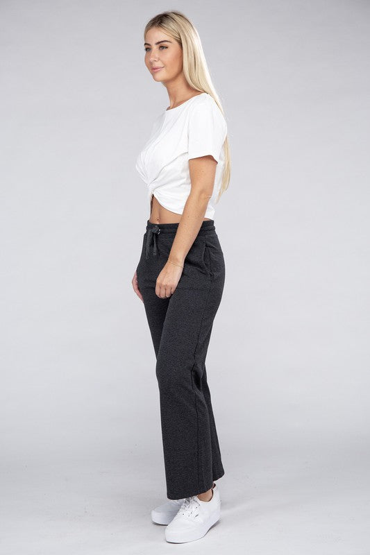 Ambiance Lounge Wide Pants with Drawstrings