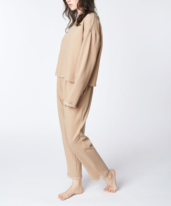 FABINA RECYCLED COTTON LOUNGEWEAR SET