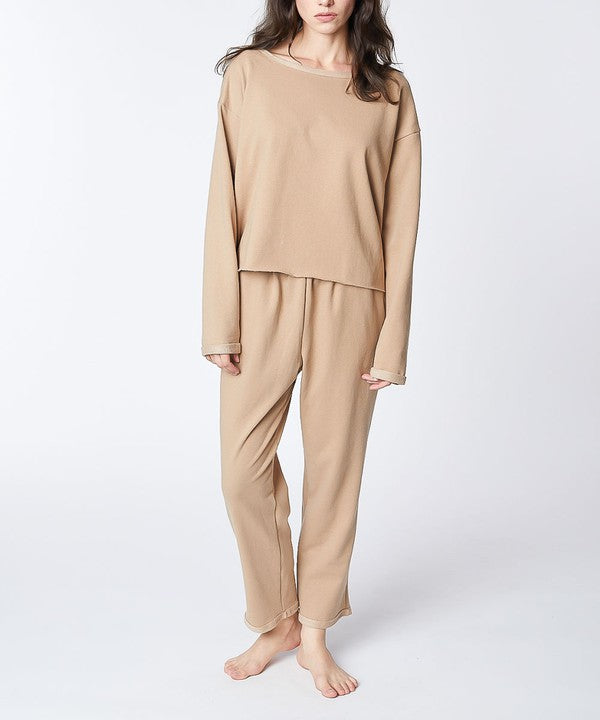 FABINA RECYCLED COTTON LOUNGEWEAR SET