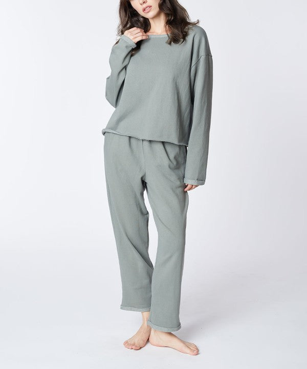 FABINA RECYCLED COTTON LOUNGEWEAR SET