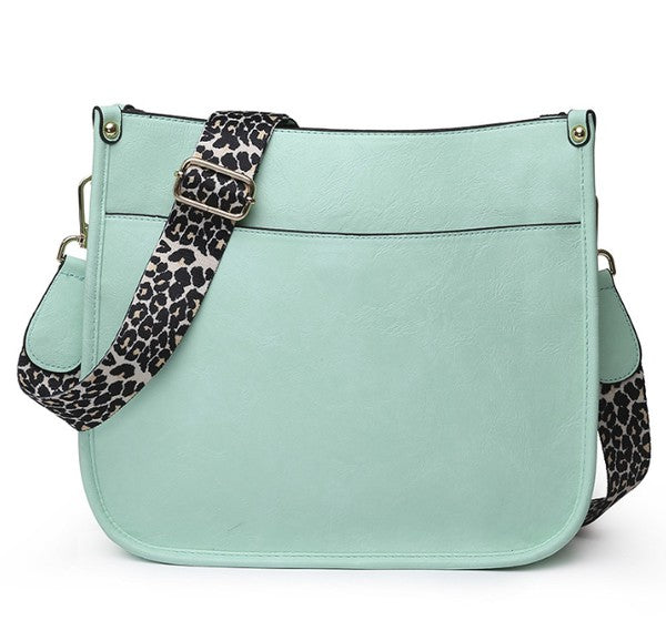 Dani & Em Crossbody Handbag Purse Leopard Animal Strap