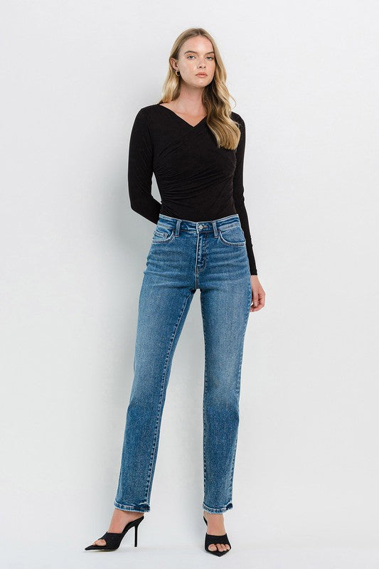 Flying Monkey High Rise Straight Jeans