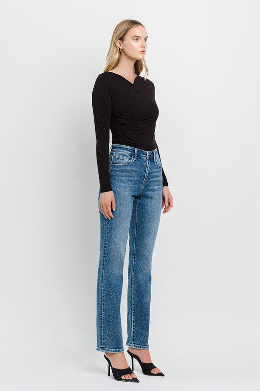 Flying Monkey High Rise Straight Jeans