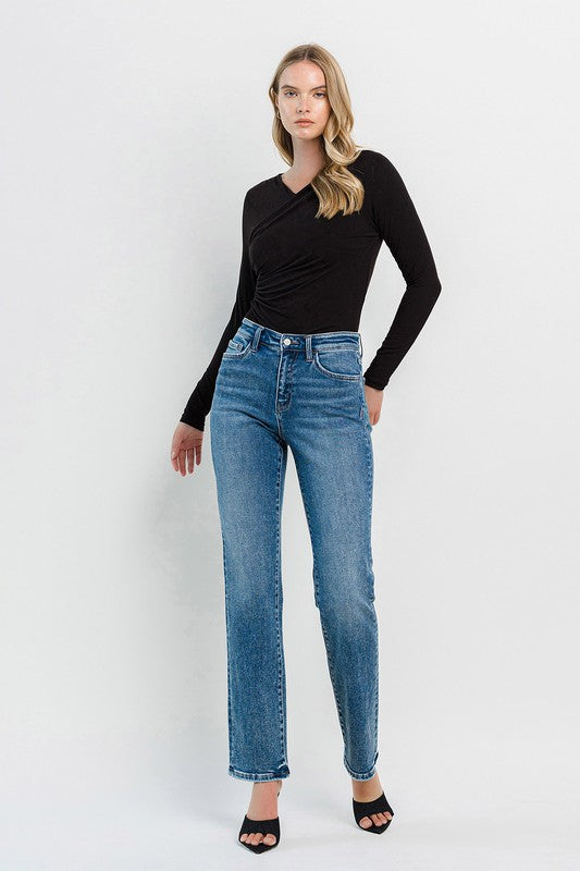 Flying Monkey High Rise Straight Jeans