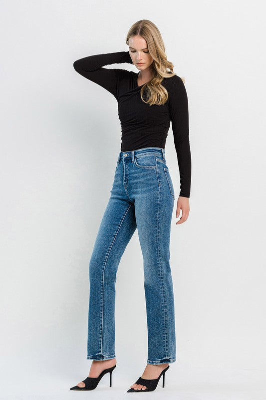 Flying Monkey High Rise Straight Jeans