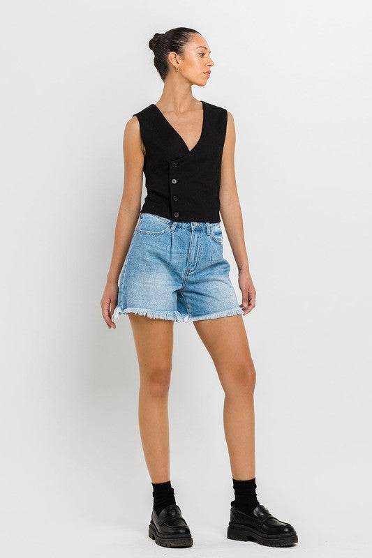 Super High Rise Pleats Shorts - Boho Soho