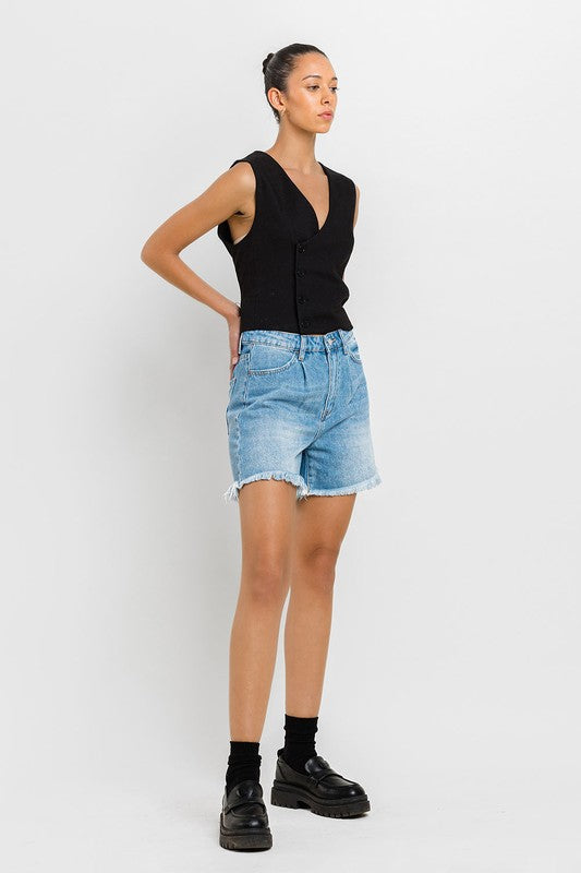 Super High Rise Pleats Shorts - Boho Soho