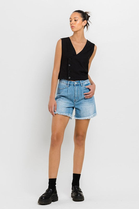 Super High Rise Pleats Shorts - Boho Soho