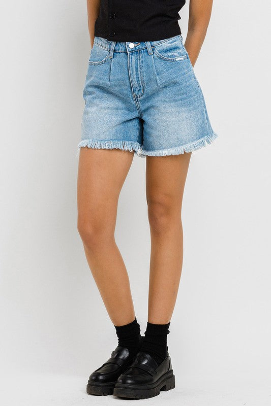 Super High Rise Pleats Shorts - Boho Soho