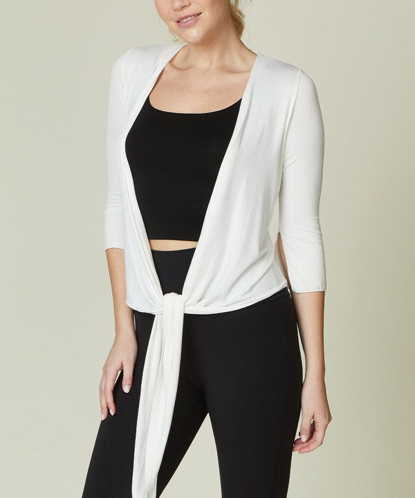 FABINA BAMBOO YOGA SHRUG CARDIGAN