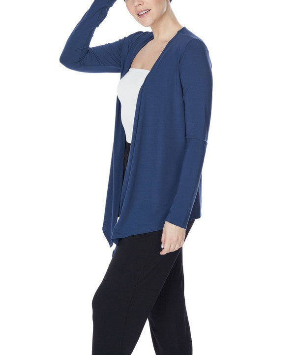 FABINA BAMBOO SIMPLE TIE FRONT CARDIGAN