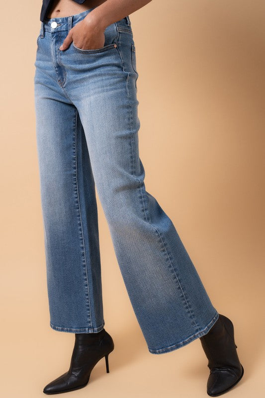 Denim Lab HIGH RISE RELAXED WIDE LEG