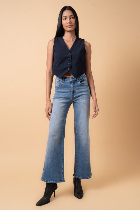 Denim Lab HIGH RISE RELAXED WIDE LEG