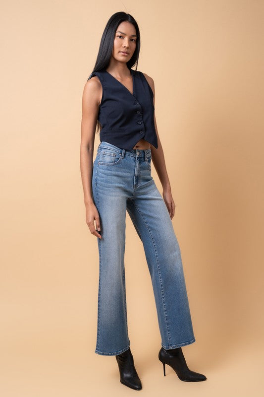 Denim Lab HIGH RISE RELAXED WIDE LEG