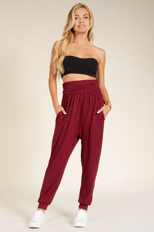 Orange Farm Clothing Harem Jogger Pants with Side Pockets