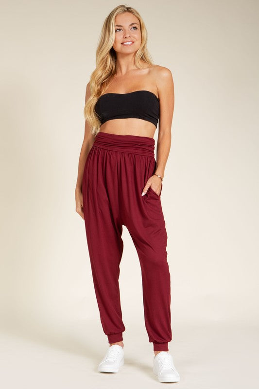 Orange Farm Clothing Harem Jogger Pants with Side Pockets