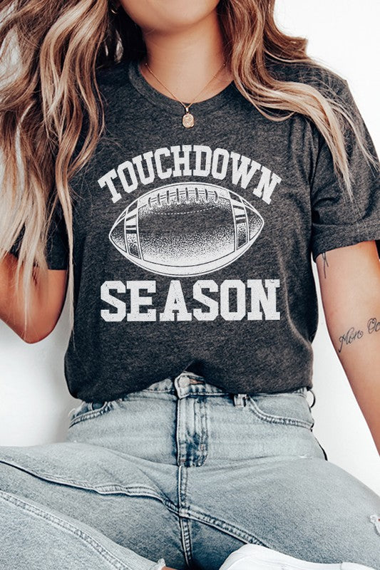 Game Day Touchdown Season Football Graphic Tee