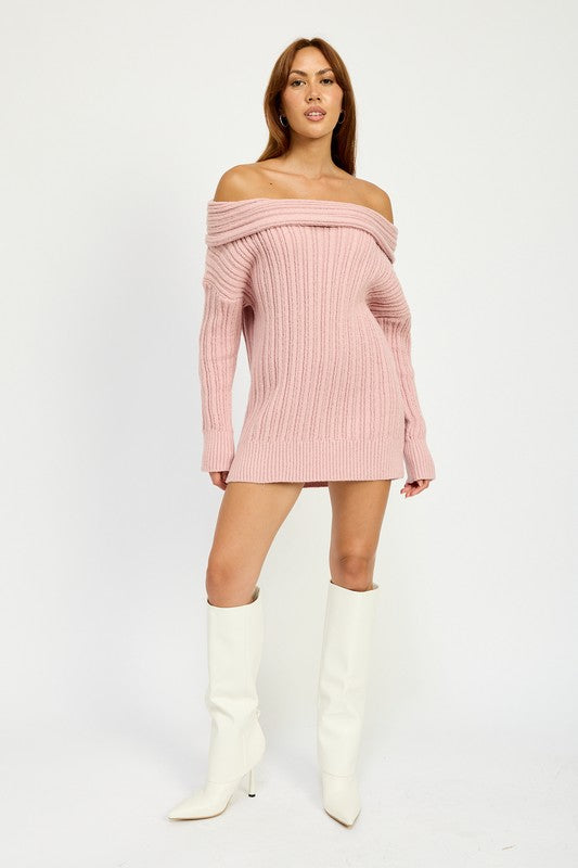 Emory Park Ryleigh OVERSIZED OFF SHOULDER SWEATER