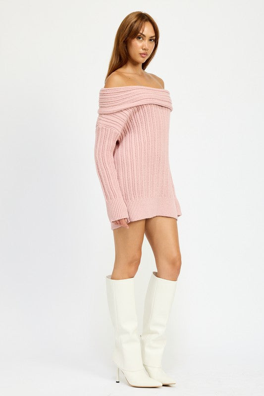 Emory Park Ryleigh OVERSIZED OFF SHOULDER SWEATER