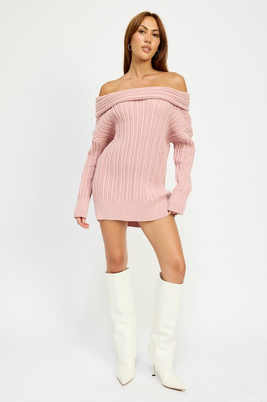 Emory Park Ryleigh OVERSIZED OFF SHOULDER SWEATER